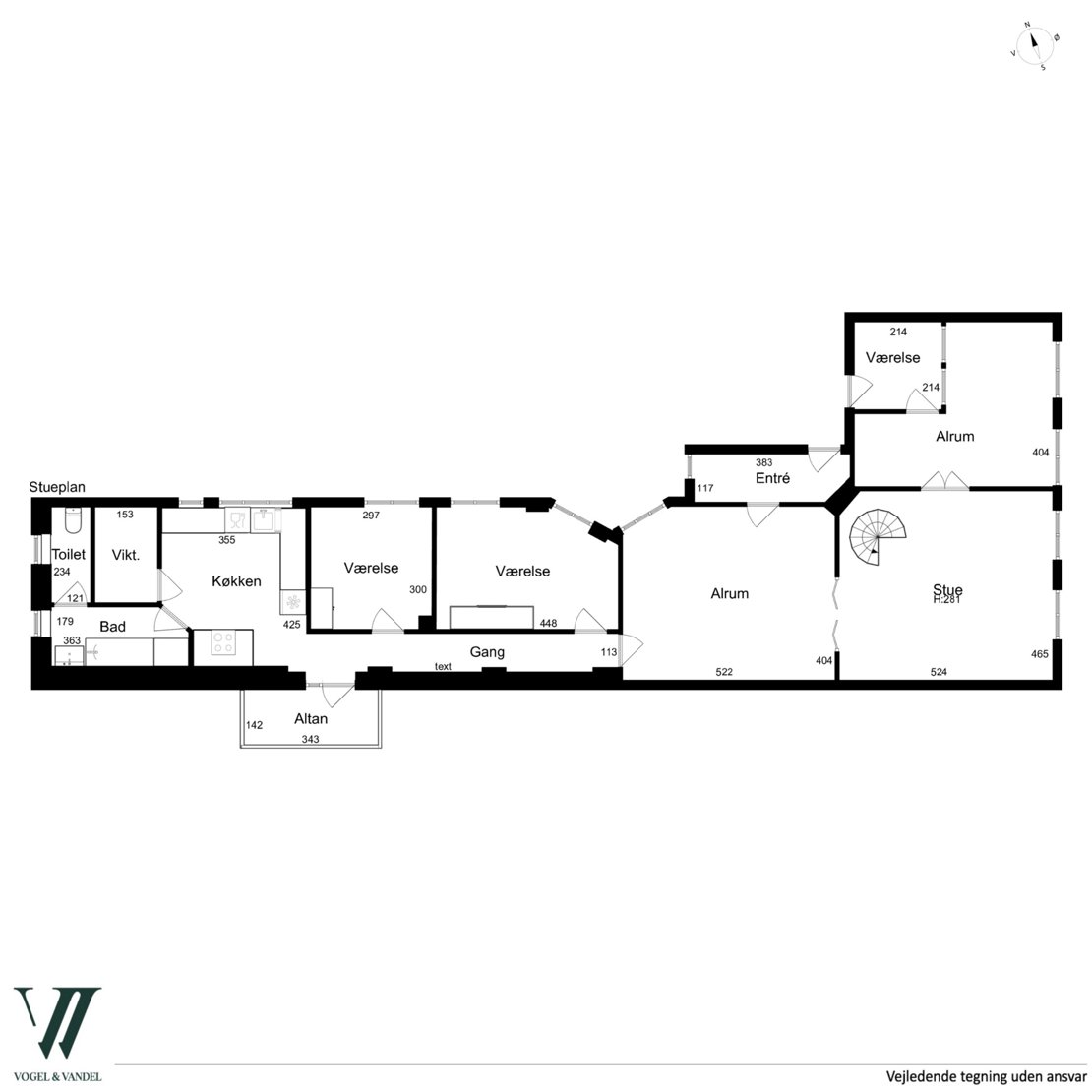 Ewaldsgade 4, 3., 2200 København N - Plantegning