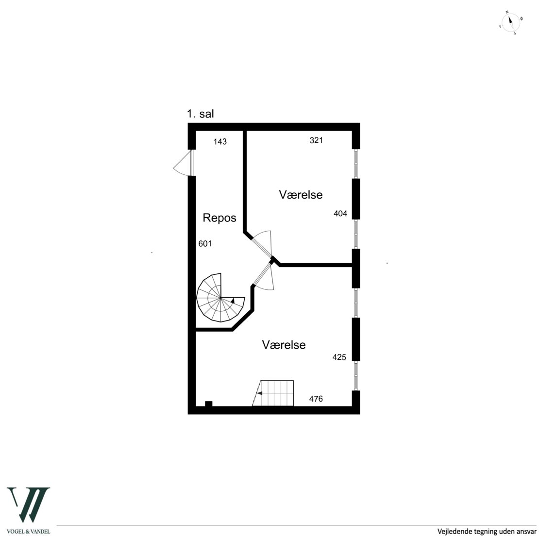 Ewaldsgade 4, 3., 2200 København N - Plantegning