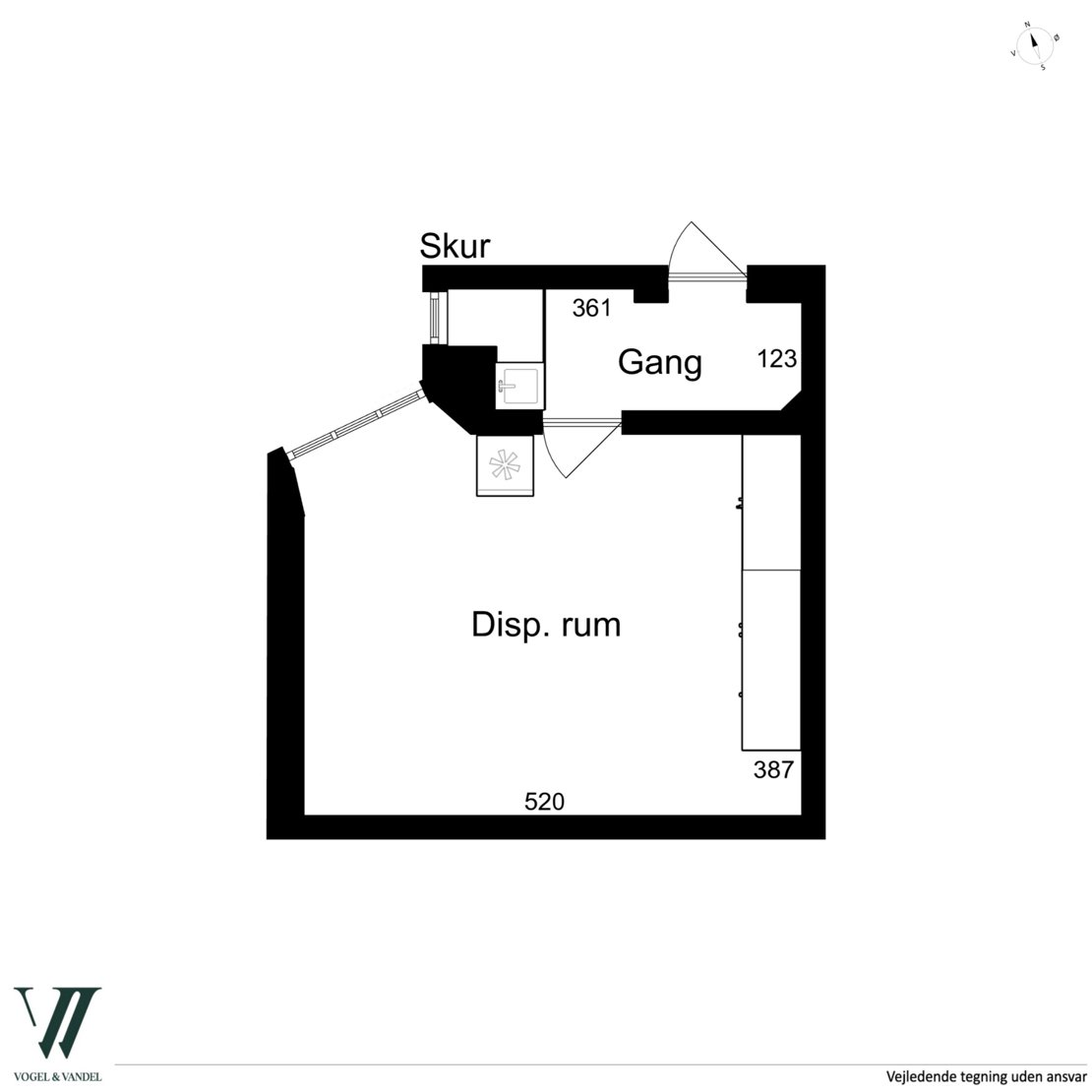 Ewaldsgade 4, 3., 2200 København N - Plantegning