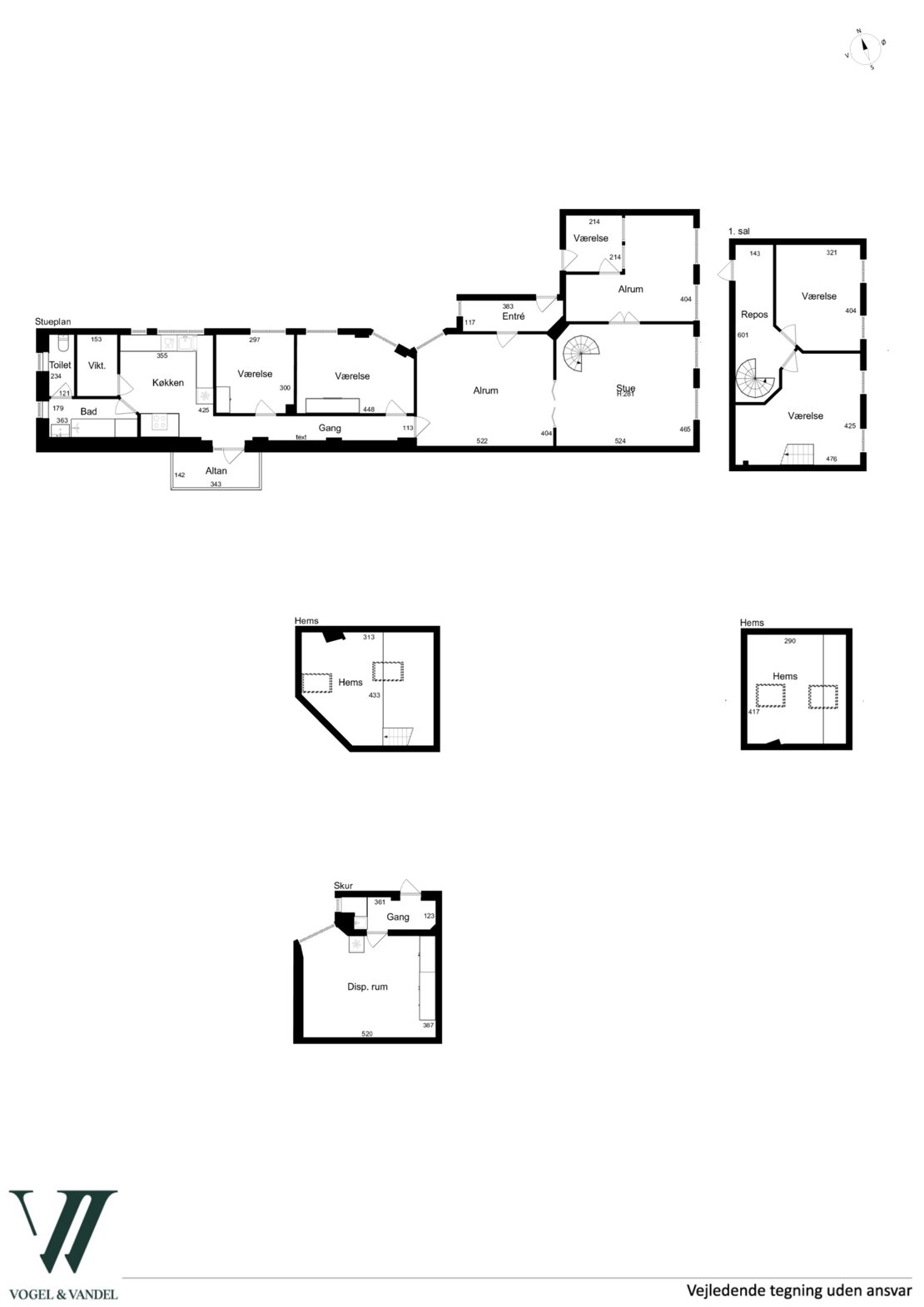 Ewaldsgade 4, 3., 2200 København N - Plantegning
