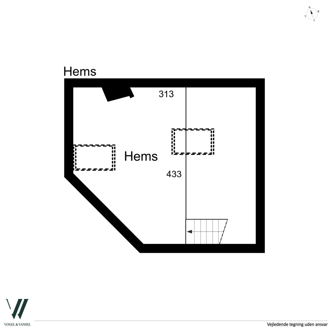 Ewaldsgade 4, 3., 2200 København N - Plantegning