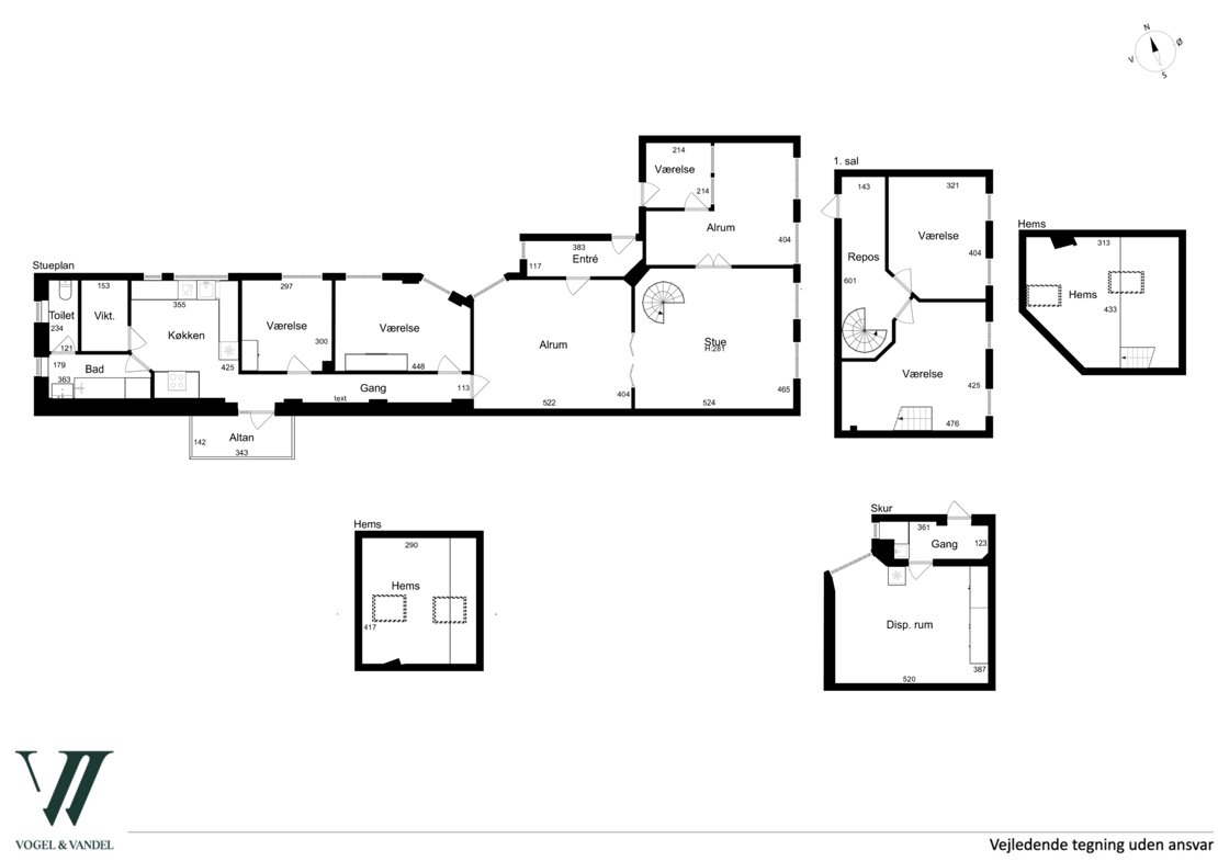 Ewaldsgade 4, 3., 2200 København N - Plantegning