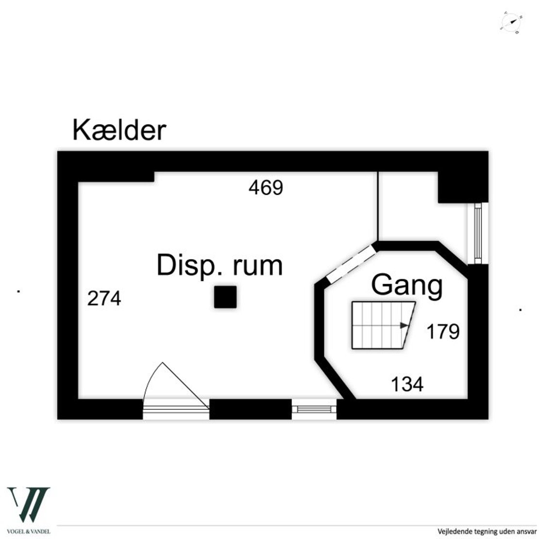 Gammeltoftsgade 12A, st. tv., 1355 København K - Plantegning