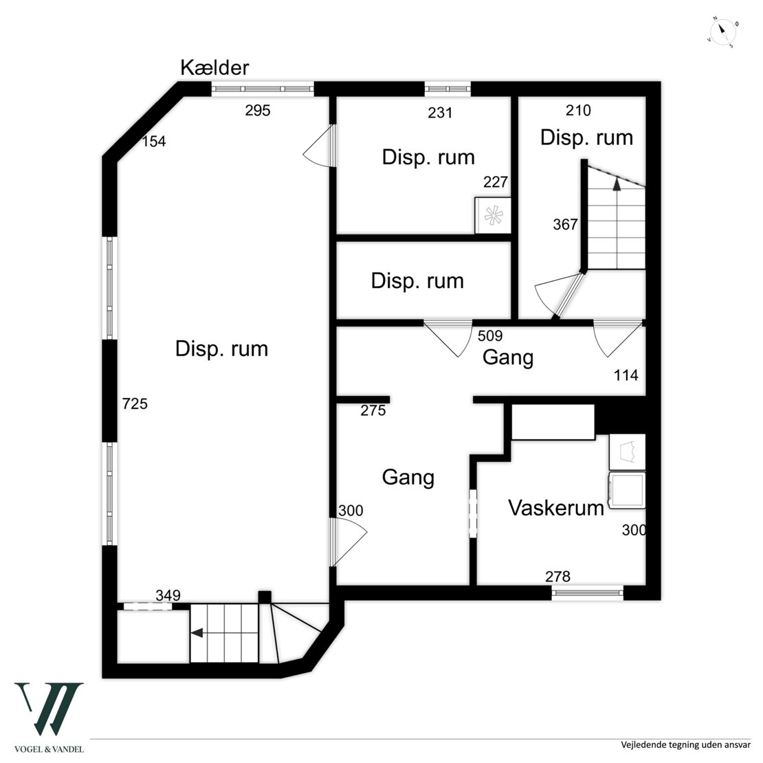 F.F. Ulriks Gade 8, st., 2100 København Ø - Plantegning