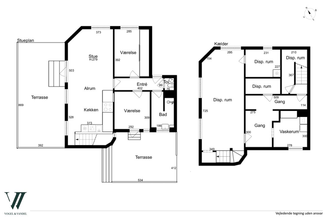 F.F. Ulriks Gade 8, st., 2100 København Ø - Plantegning