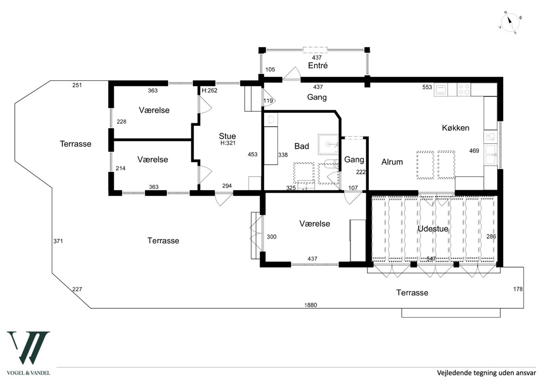 Spurvevej 6, 3100 Hornbæk - Plantegning