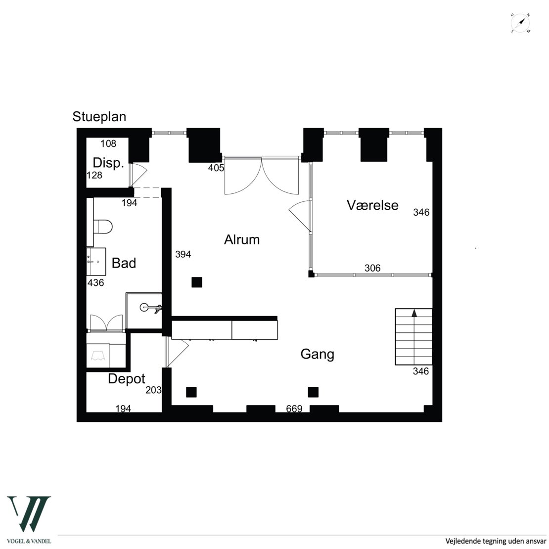 Nyhavn 53C, st., 1051 København K - Plantegning