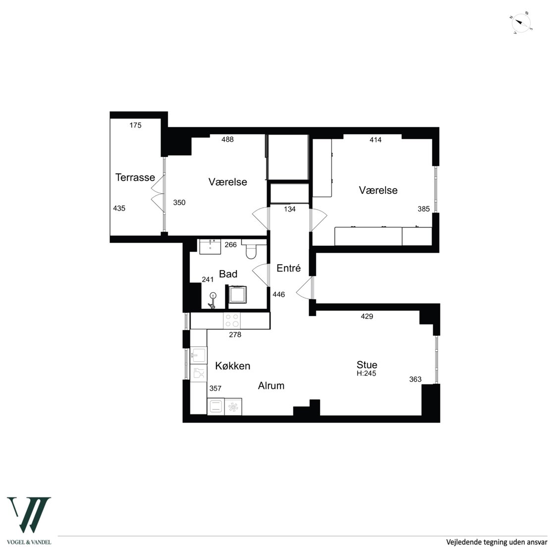 Holsteinsgade 47, st., 2100 København Ø - Plantegning