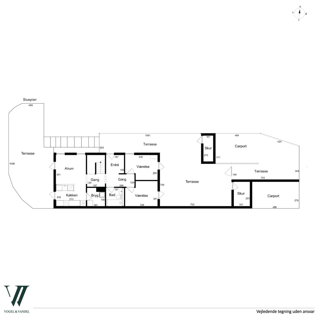 Birkholmsvej 13B, 2830 Virum - Plantegning
