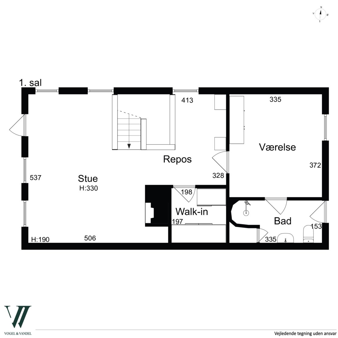 Birkholmsvej 13B, 2830 Virum - Plantegning