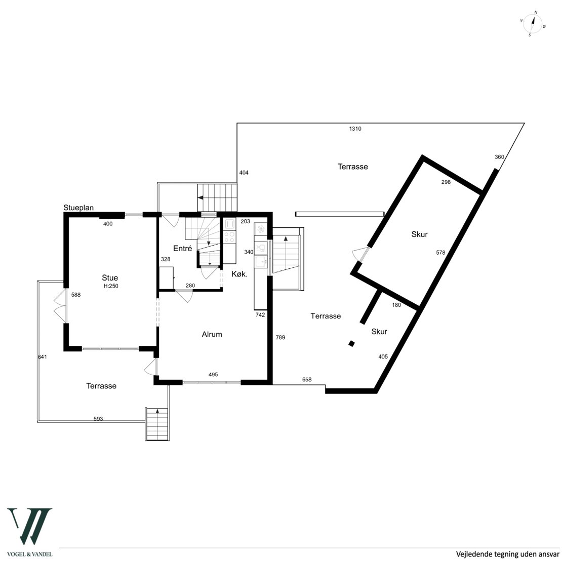 Agermånevej 1, 2800 Kongens Lyngby - Plantegning
