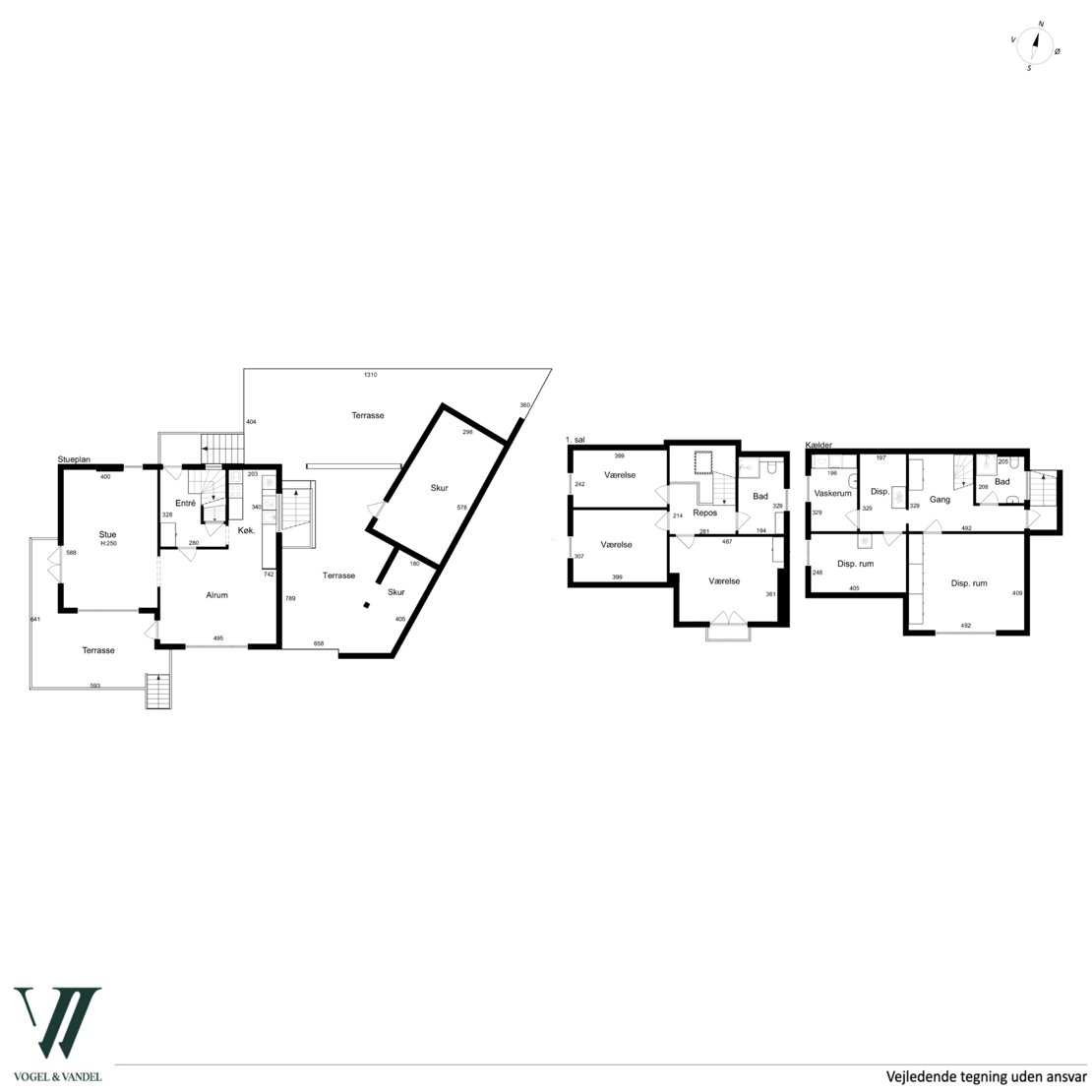 Agermånevej 1, 2800 Kongens Lyngby - Plantegning