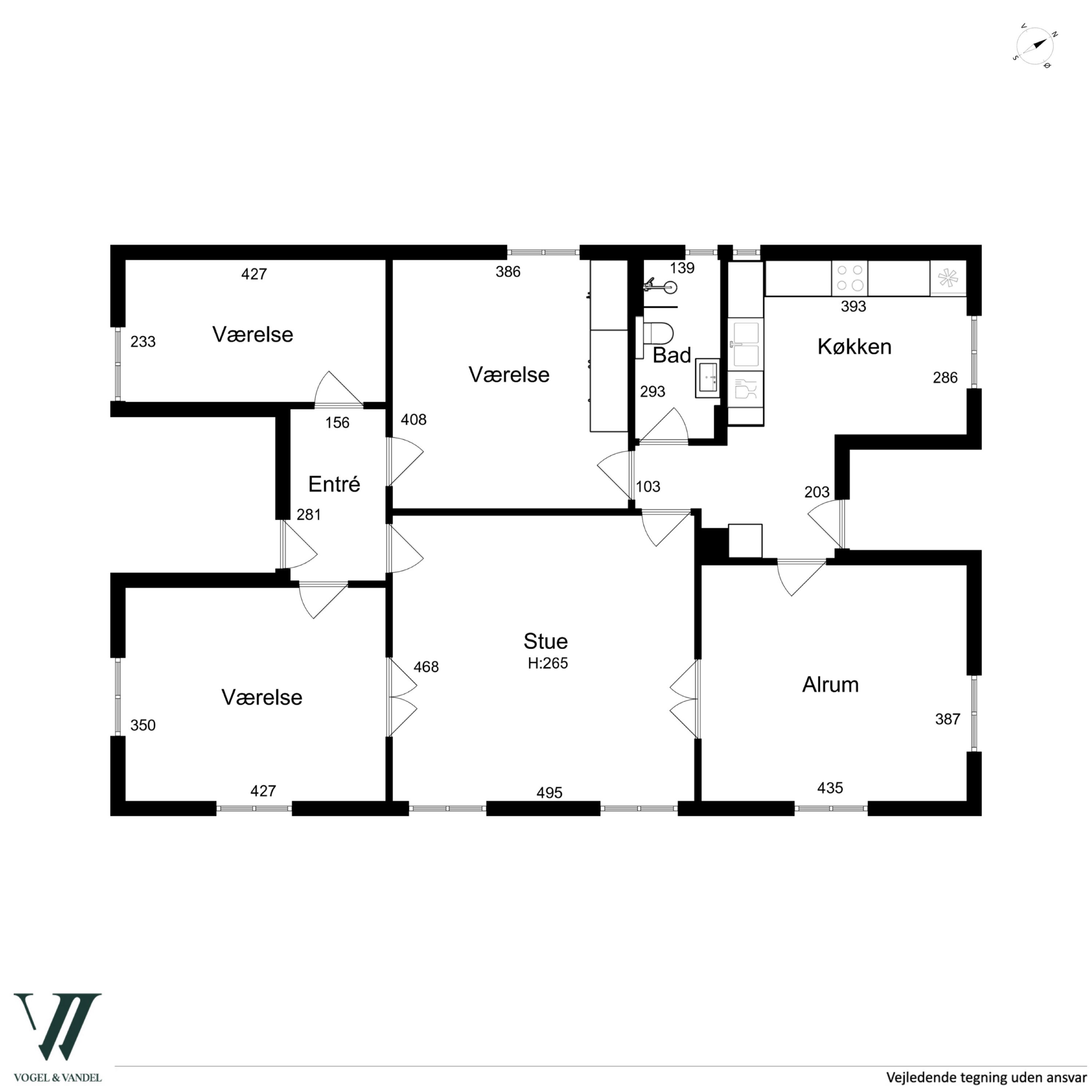 Solsortvej 67, 1., 2000 Frederiksberg - Plantegning